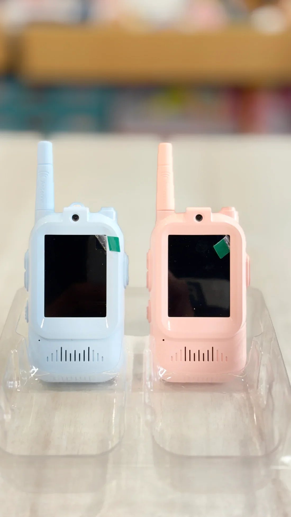 📷🎙️ Video Walkie Talkies for Kids 2 Pack(Blue&Pink) – HD Camera, Voice Changer, Screen Display & Two-Way Video Communication Toy