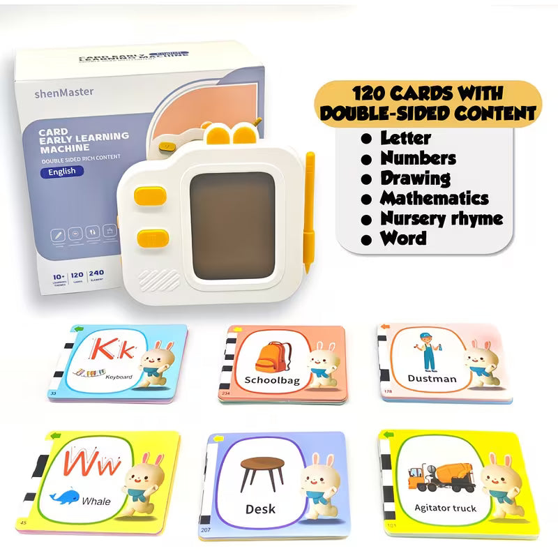 2-in-1 Painting & Talking Flash Cards for Kids