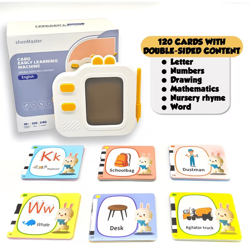 2-in-1 Painting & Talking Flash Cards for Kids