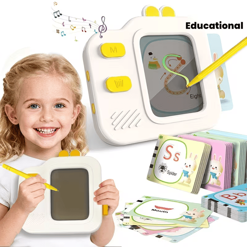 2-in-1 Painting & Talking Flash Cards for Kids