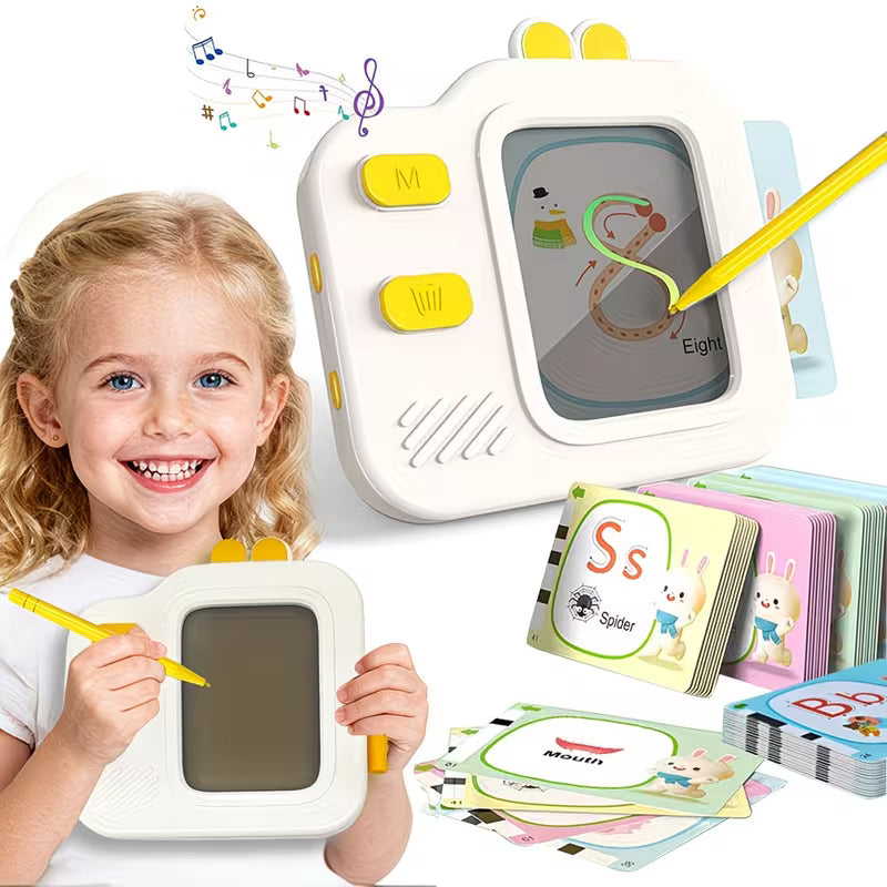 2-in-1 Painting & Talking Flash Cards for Kids