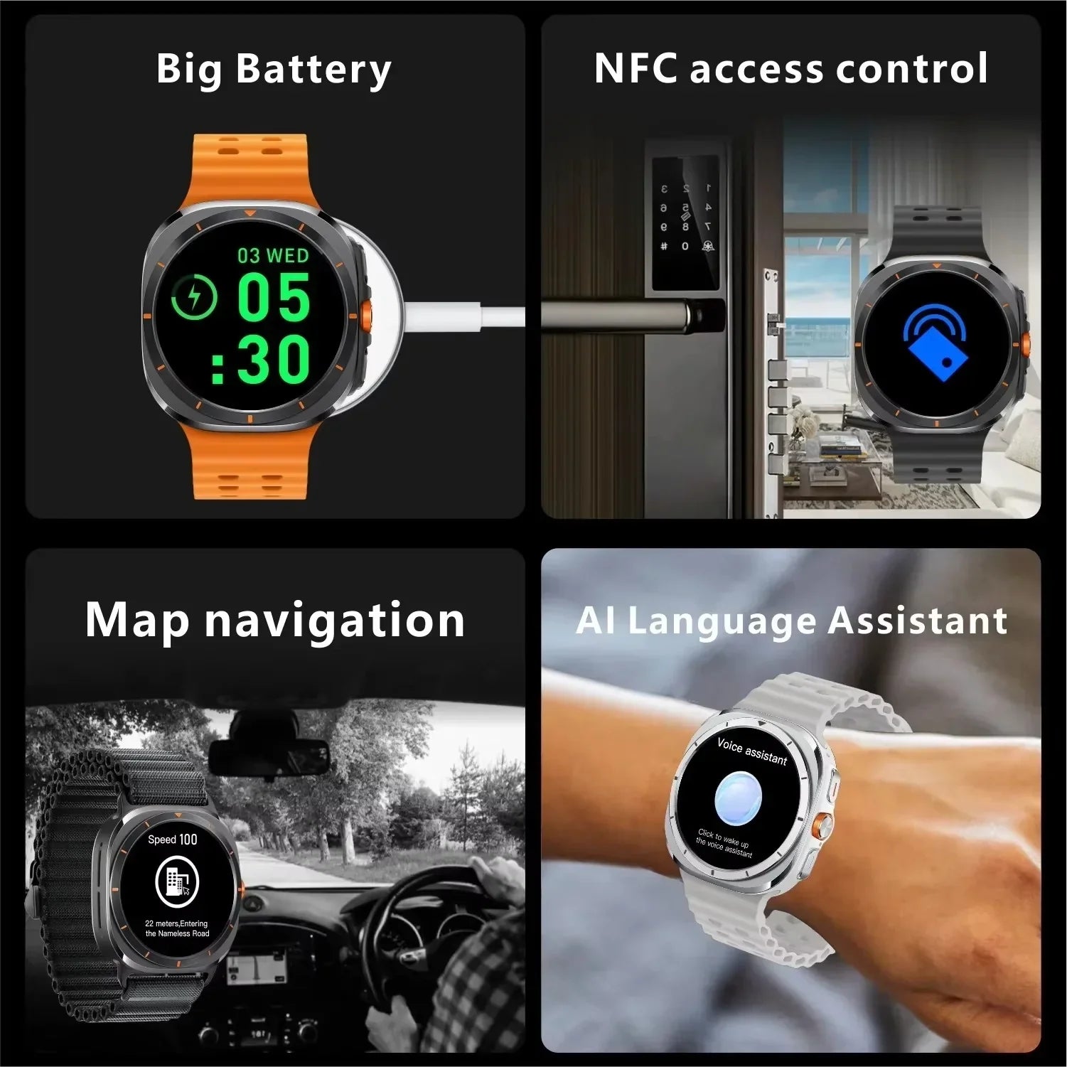 ⌚ 7-in-1 Ultra Smartwatch | Galaxy Watch Ultra Style – Advanced Fitness Tracker with Bluetooth Calling & Multi-Sports Modes 🚀