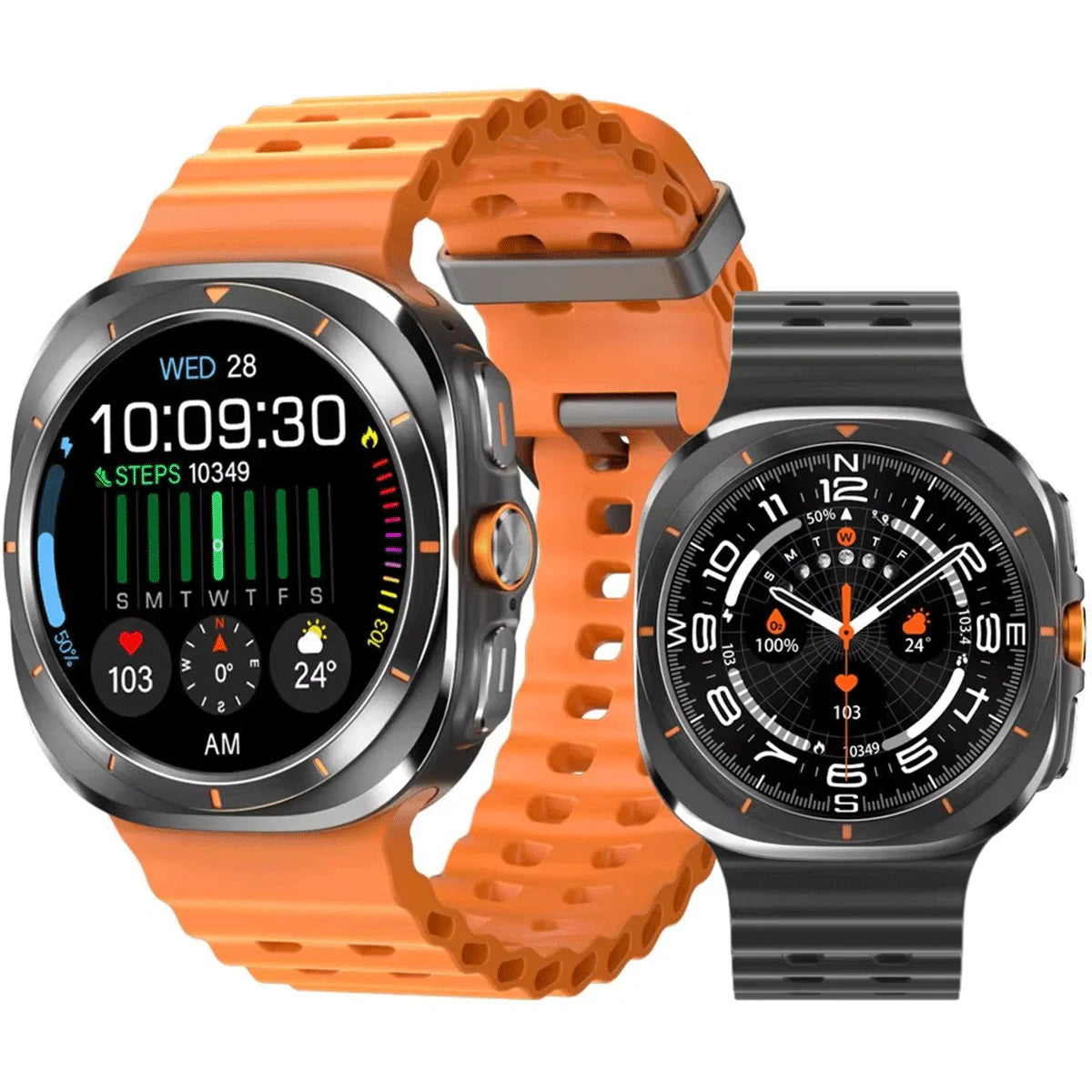 ⌚ 7-in-1 Ultra Smartwatch | Galaxy Watch Ultra Style – Advanced Fitness Tracker with Bluetooth Calling & Multi-Sports Modes 🚀